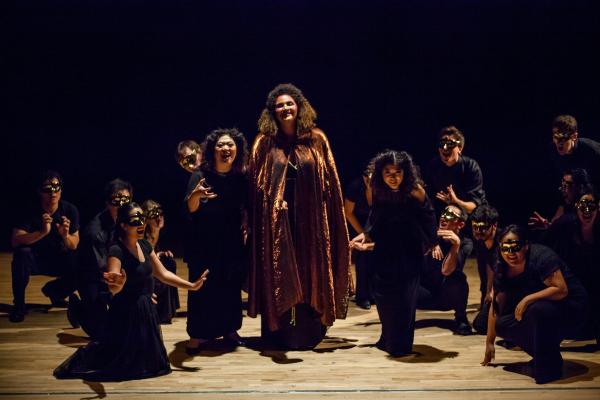 Jennifer Chen, as Second Witch, Angelica Rowell as Sorceress, and Sarah Yoonhee Chin as First Witch in "Dido and Aeneas" Jennifer Chen, as Second Witch, Angelica Rowell as Sorceress, and Sarah Yoonhee Chin as First Witch in "Dido and Aeneas"