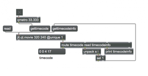 Retrieve Timecode Info