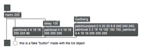 Flashing LED with metro